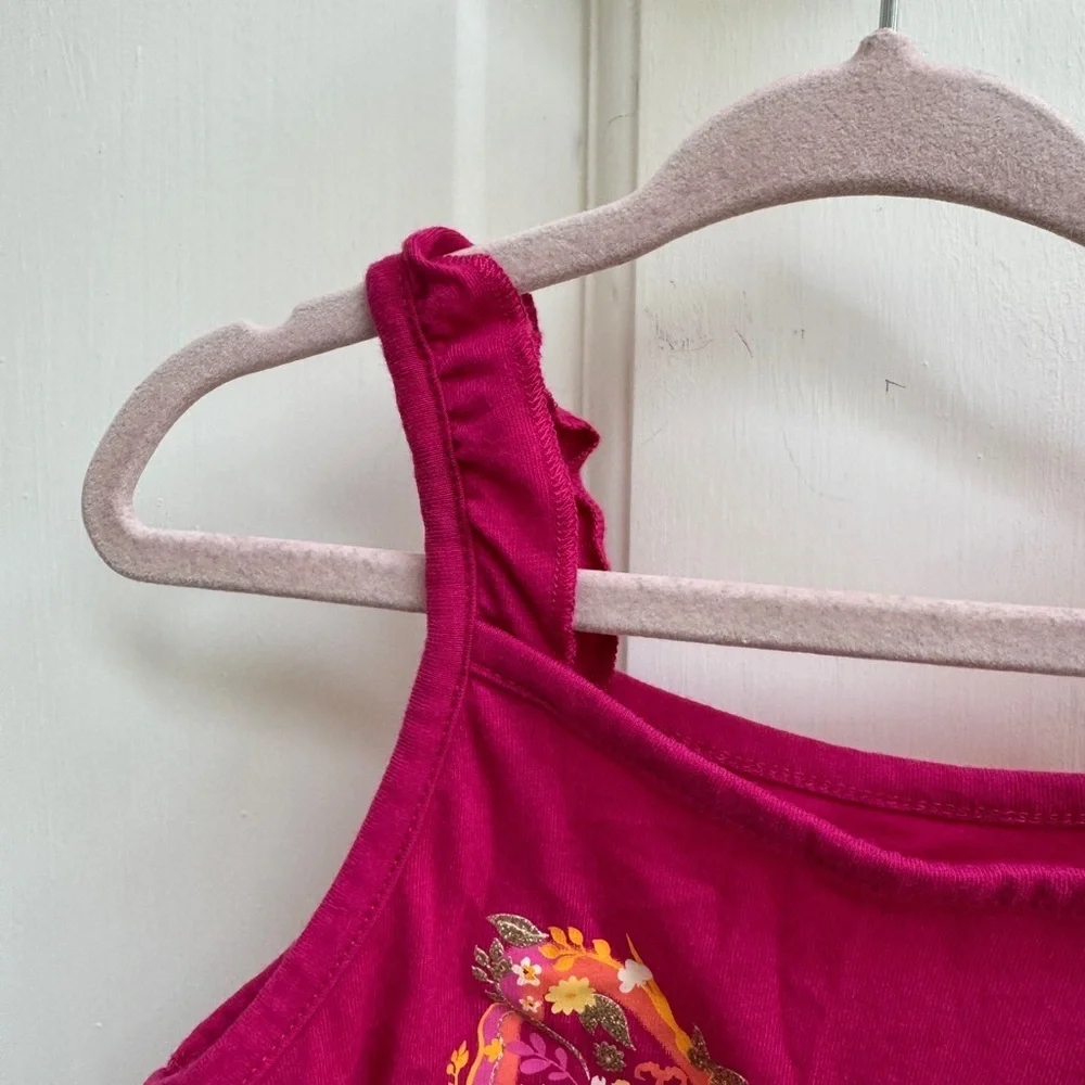 NWOT The Children's Place 2T Girls Pink Butterfly Sleeveless Top Blouse